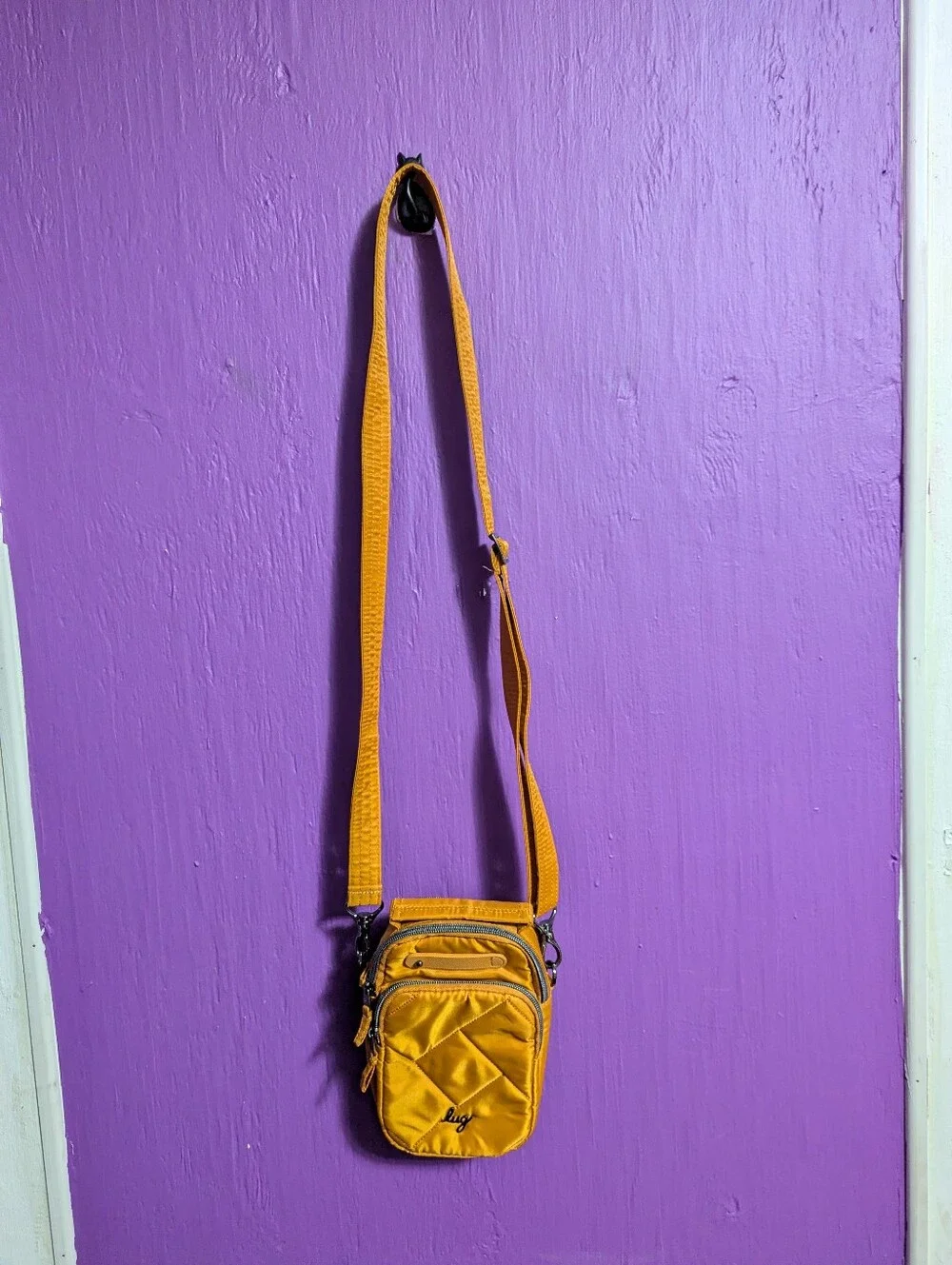 Lug Amber Yellow Skeeter Mini Convertible Crossbody Bag